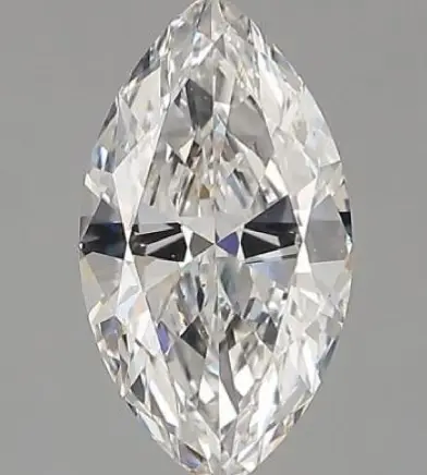 Marquise diamond from Anny’s Avoid examples, showing a dark crosswise band through the centre.