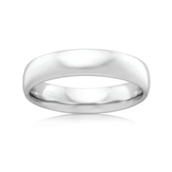 Original Comfort Wedder, 5 mm in 9kt White Gold, catalogue photograph