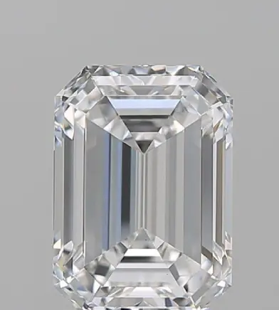 Good emerald cut diamond clarity example