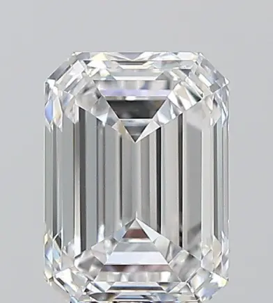 Good emerald cut diamond clarity example