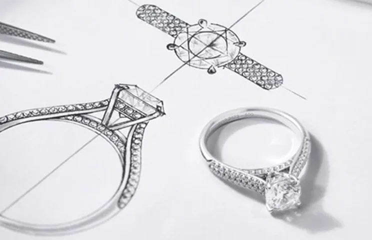 A diamond ring serviced at Anny's