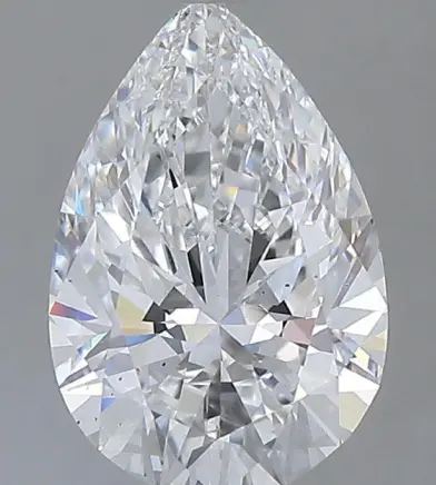 Good pear diamond clarity example