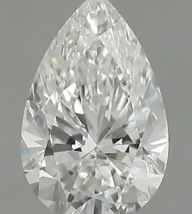 Good pear diamond clarity example