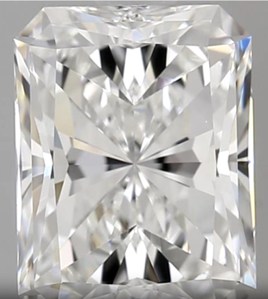 Bad radiant cut diamond bowtie example