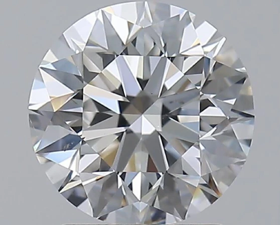 Good round diamond clarity example