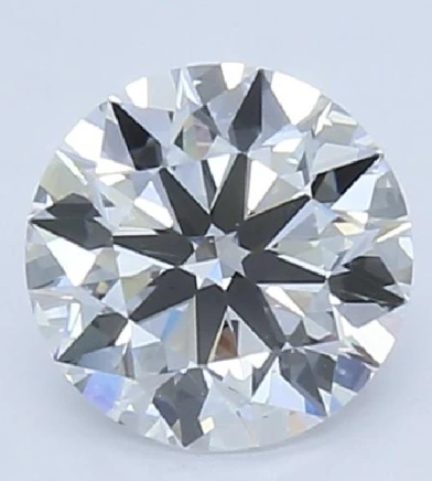 Bad round diamond colour balance example