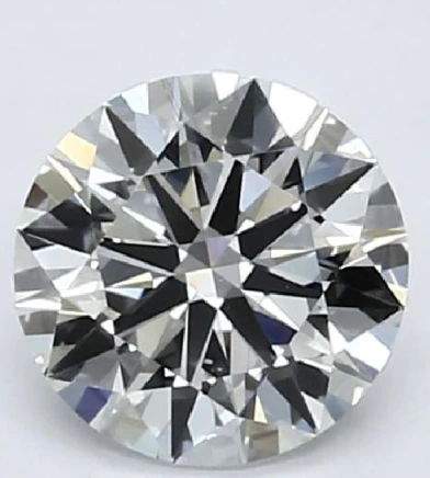 Bad round diamond colour balance example