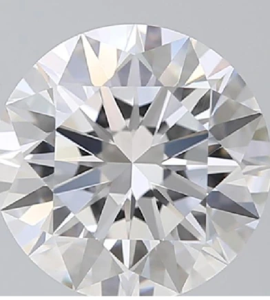 Good round diamond colour balance example