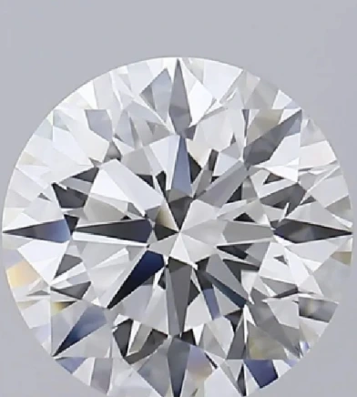 Good round diamond colour balance example