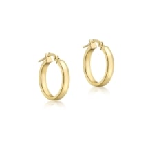 3mm Wide Hoop Earrings