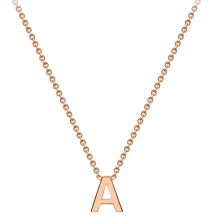 Gold Initial Pendant -A