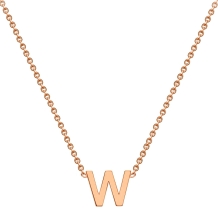 Gold Initial Pendant -W