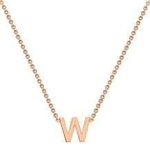 Gold Initial Pendant -W