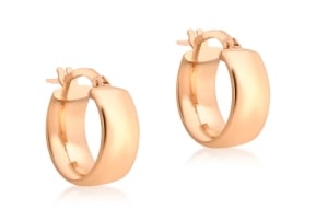 6mm Wide Hoop Earrings