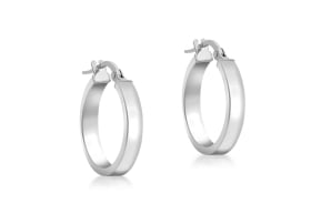 3mm Wide Hoop Earrings