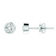 0.20ct Bezel Set Stud Earring