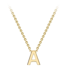 Gold Initial Pendant -A