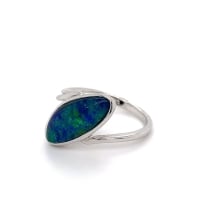 9kt WG Doublet Opal Ring