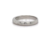 Platinum Dia Band 0.08ct