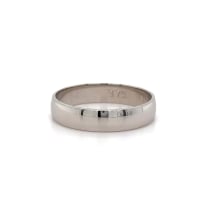 9kt WG 4mm Plain Band