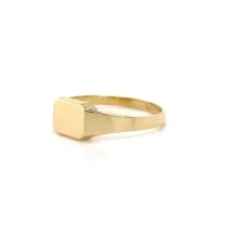 18kt YG Signet Ring