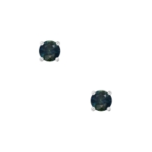 0.61ct Round Teal Sapphire Earring 9kt WG