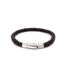 20cm Bolo Leather Square Pattern Clasp Bracelet