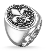 SS SIGNET RING "FLEUR-DE-LIS" Ring