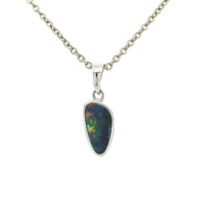 SS Boulder Bdlr Opal Free shape Pendant