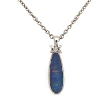 SS Dblt Bldr Opal Pendant 1