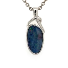 SS BLDR-DBLT OPAL Freeshape Pendant