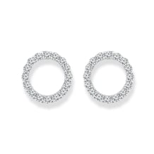 Circle Diamond Set Earrings