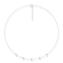 Short Bezel Station Necklace