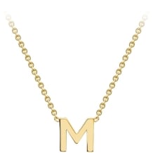 Gold Initial Pendant -M