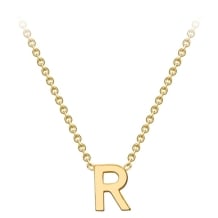 Gold Initial Pendant -R