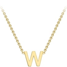Gold Initial Pendant -W