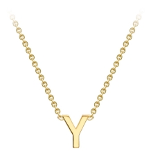 Gold Initial Pendant -Y