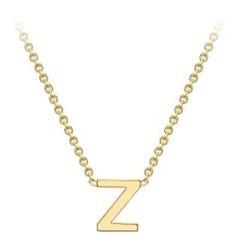 Gold Initial Pendant -Z