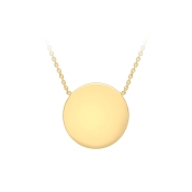 Gold Disk Pendant