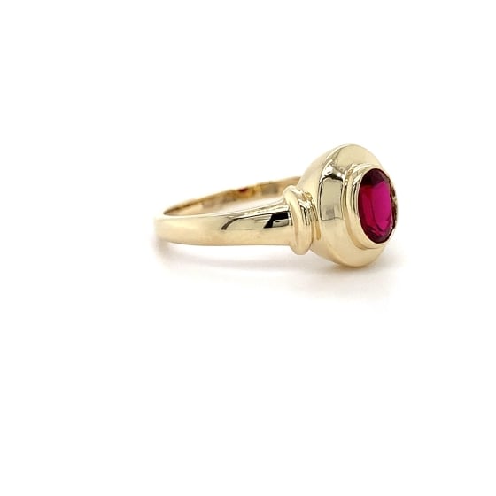 9kt YG Ruby Bz Ring